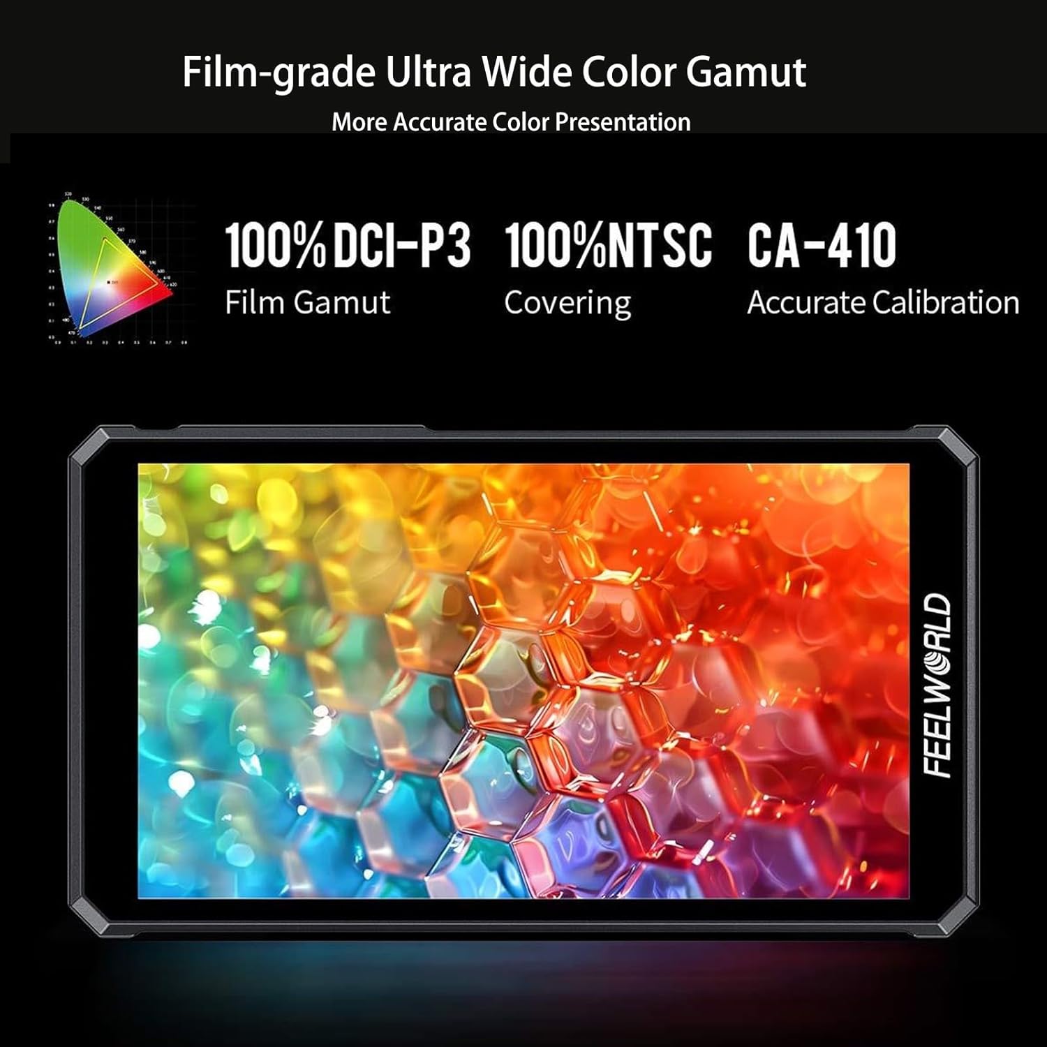 FEELWORLD PS6 5.5" OLED Touch Screen Camera Monitor, 4K HDMI Auto Vertical/Horizontal Perfect for TikTok Instagram Vertical Shoots