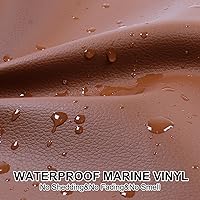 Vista 22 de Waterproof Synthetic Leather Upholstery Fabrics, Soft Anti-UV Material,Hypoallergenic Easy to Clean Non-Peeling (3Yard, Black)