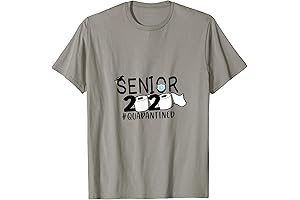 Senior 2020 #quarantined Graduation T-Shirt