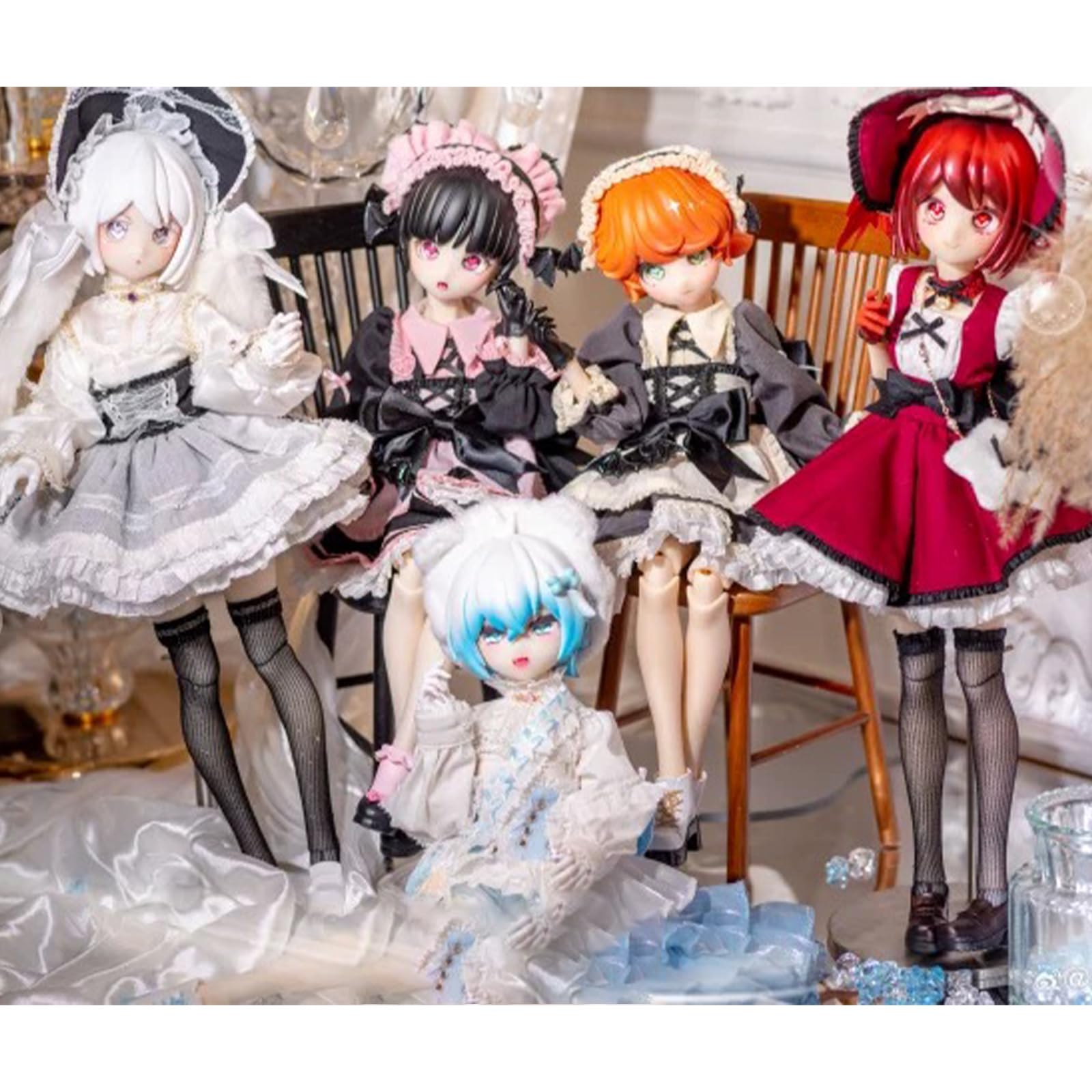 1/5 BJD-Puppen, Blindbox, Kawaii BJD-Puppen, Tee-Getränke, Plus-Serie, 1/5 Kugelgelenk-Puppe, Sammelfigur, bewegliche Verkleidungspuppe für Mädchen, Geburtstagsparty, Geschenk, Spielzeug