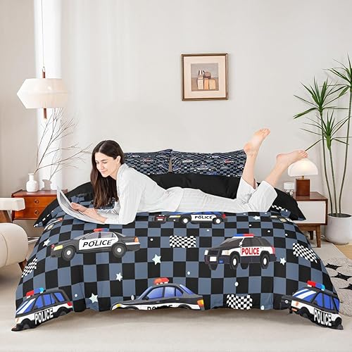 Miniatura 4 de Feelyou juego de funda de edredón y fundas de almohada de microfibra de poliéster suave para niños y niñas, diseño de mariposas, piñas, ciervos,