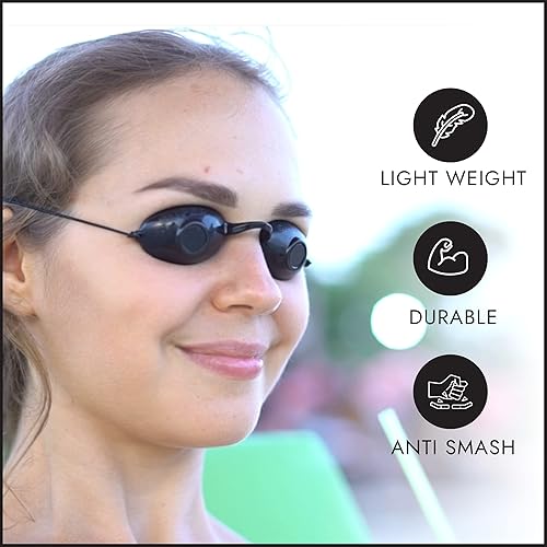 Miniatura 6 de Super Sunnies Protección UV para ojos, cumple con la FDA, gafas de bronceado individuales para cama de bronceado, paquete de 12