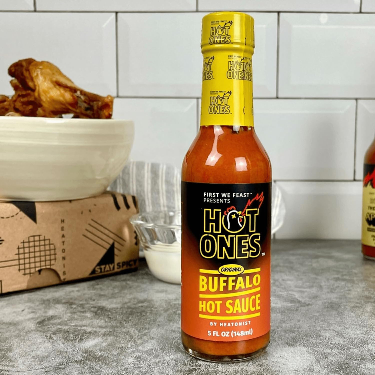 Hot Ones Hot Buffalo Sauce 5 fl oz (Pack of 12)