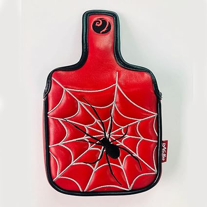 Universal Golf Mallet Putter Cover Square Headcover Magnetic Closure Guard Spider Red