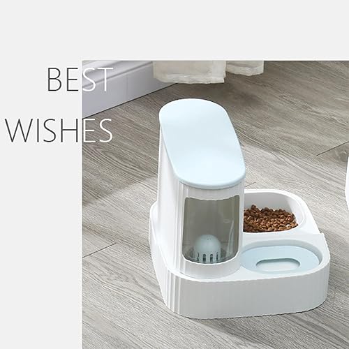 Miniatura 5 de Alimentador y dispensador de agua para gatos, cuenco automático de gravedad 2 en 1, contenedor automático de alimentos secos para mascotas, juego de