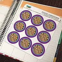 Vista 5 de Willy Wonka and The Chocolate Factory Logo Planner Calendario Scrapbooking Craft Pegatinas