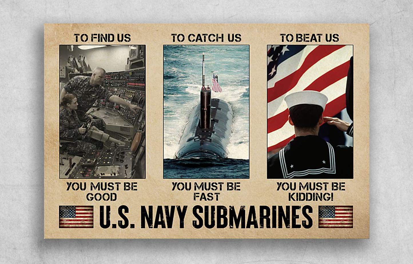 500 Pieces Jigsaw Puzzle U.S. Navy Submarines to Find Us You Must Be Goog to Catch Us You Must Be Fast Mural Props Toys School Supplies Wooden Puzzle