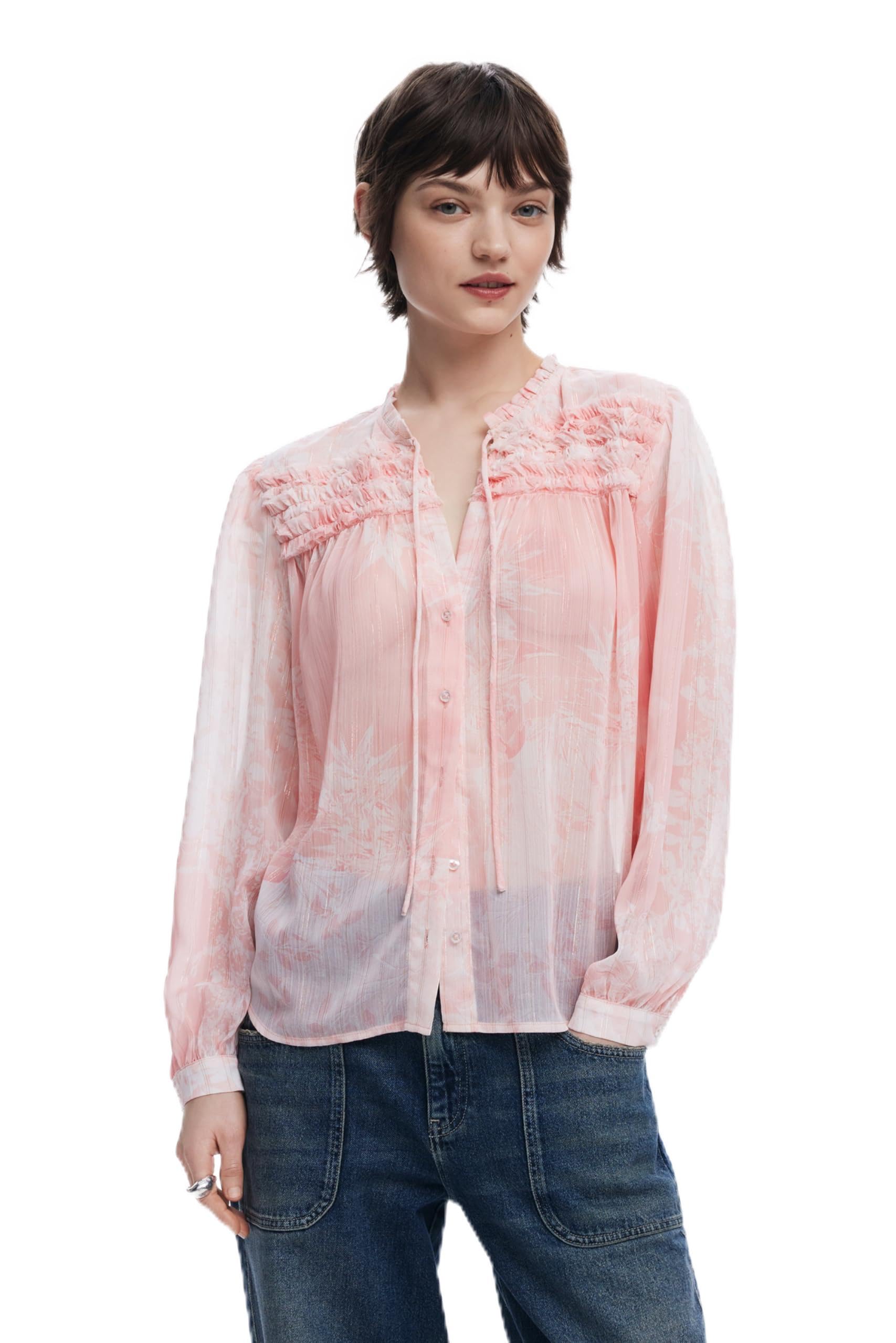 Blusa chorreras