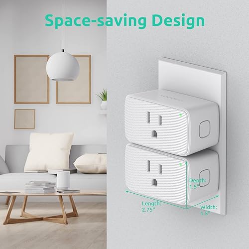 Miniatura 3 de VOCOlinc Homekit Smart Plug funciona con Alexa, Apple Home, Google Assistant, WiFi Smart Plug que funciona con Alexa, temporizador eléctrico