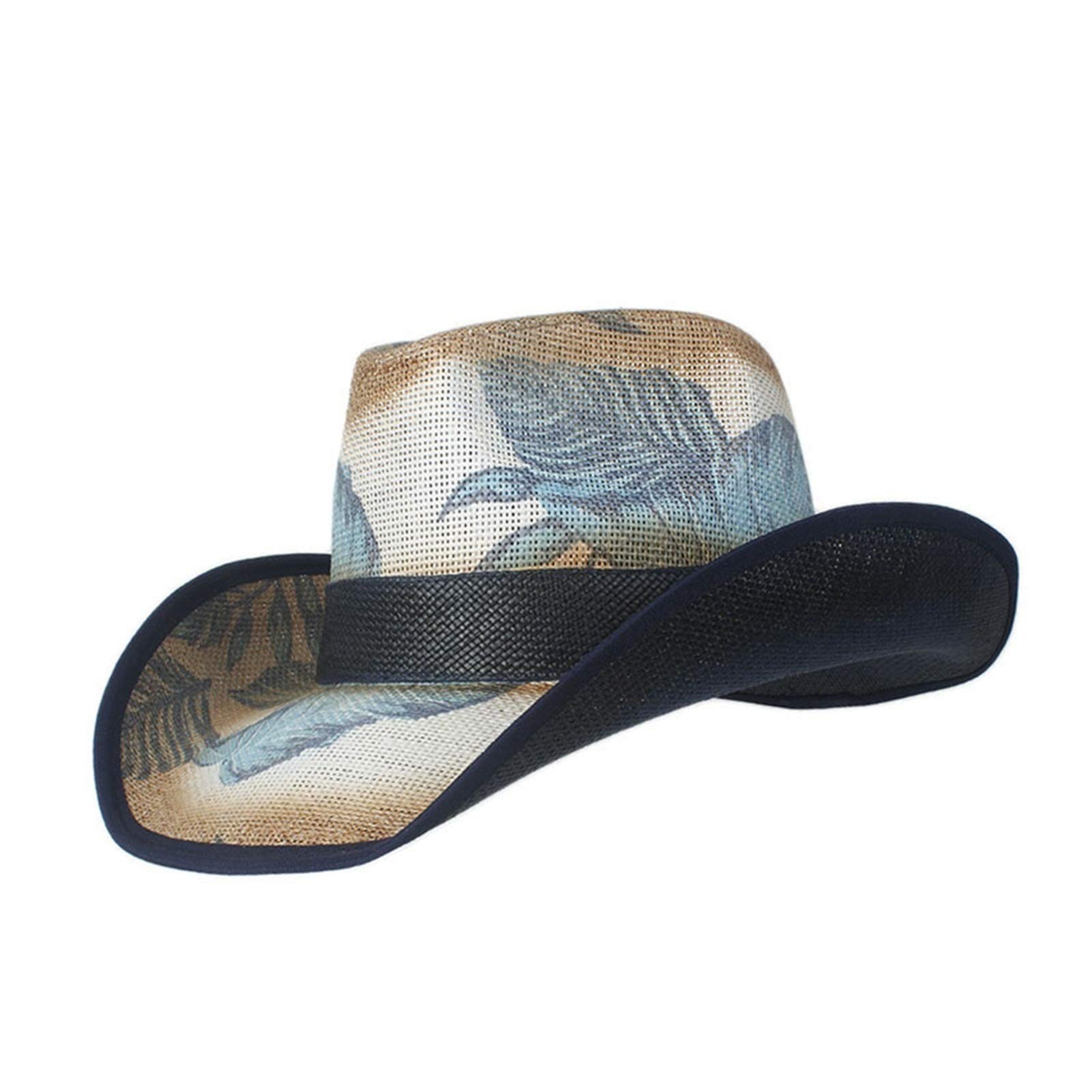 Chapeau De Cowboy En Paille Silverfever – Homme Ou Femme, Taille Unique Beige
