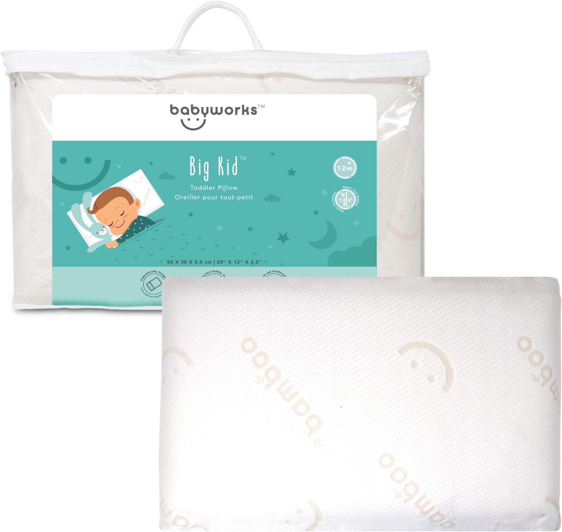 Toddler Pillow With Bamboo Case
