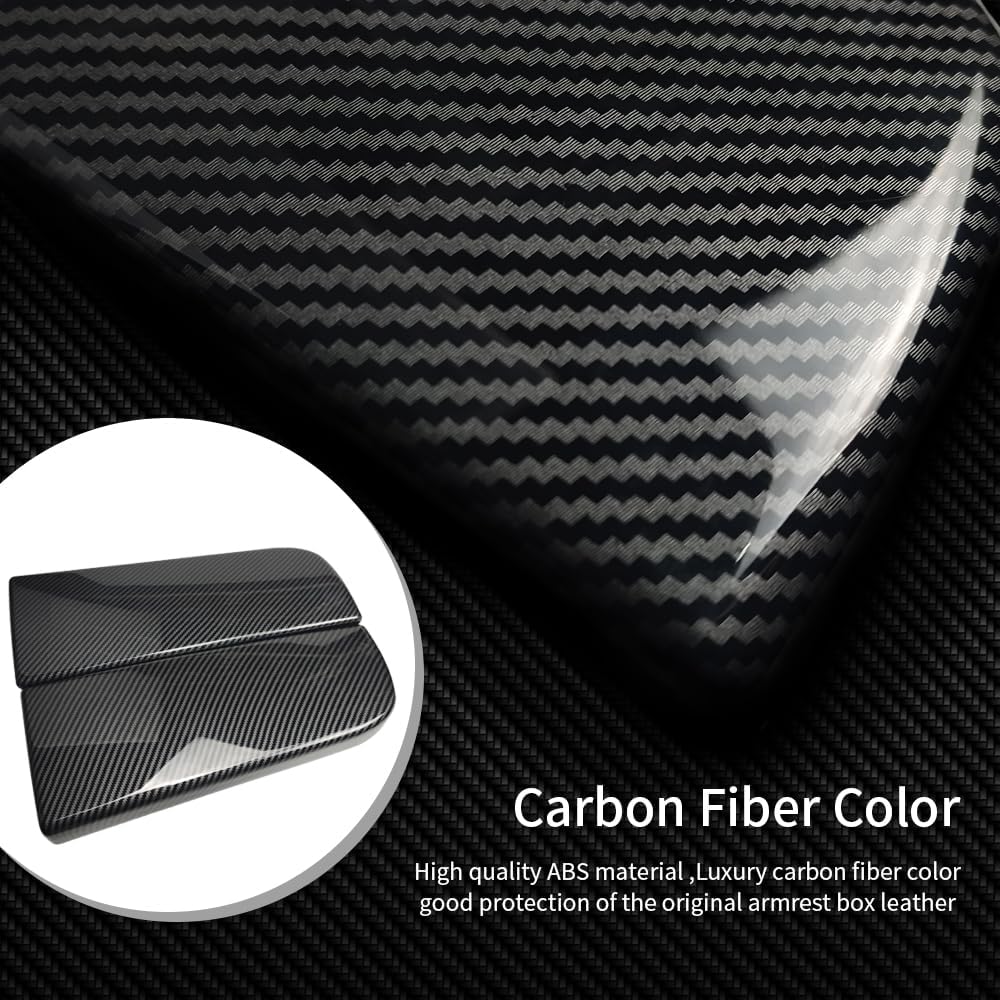 Center Console Box Covers for BMW 7 Series E65 E66 F01 F02 G11 G12 2002-2021 Carbon Fober Color Inner Armrest Box Cover Panel Protect Decorate Auto Accessories (G11 G12 2016-2021)