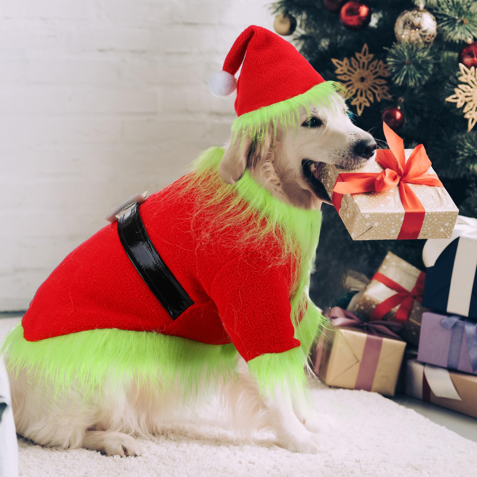 dog christmas dress xl Christmas Dog Dress Winter Large Breed Dog Clothes for Schnauzer Corgi  Shiba Inu Samoyed Husky Bull Terrier Golden Retriever