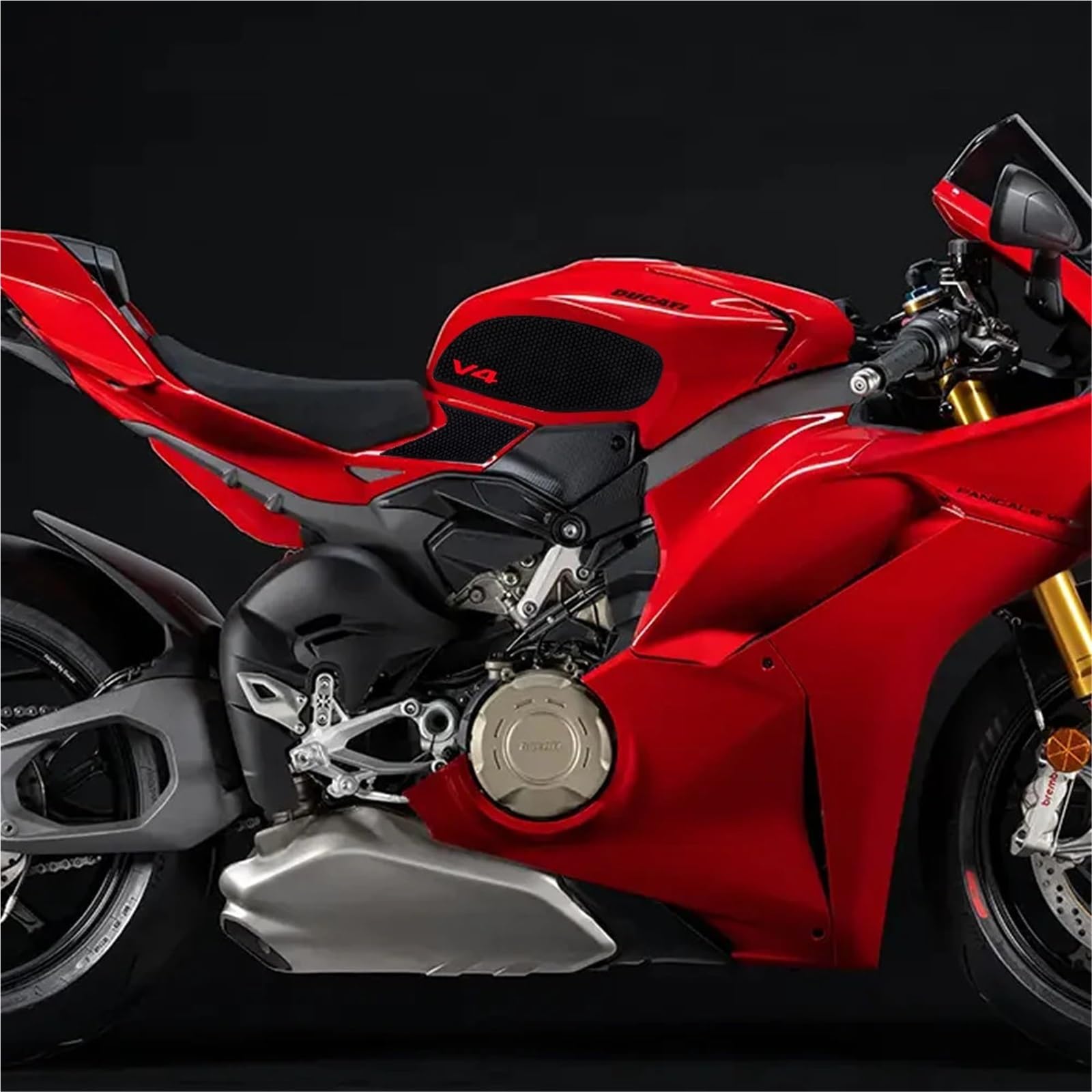 MKBHD Protezione Serbatoio Panigale V4 2025 Accessori for Moto Protezione Serbatoio Carburante for Ducati Panigale V4 V4S 2025 2026 Protezione Serbatoio Carburante Laterale Antiscivolo