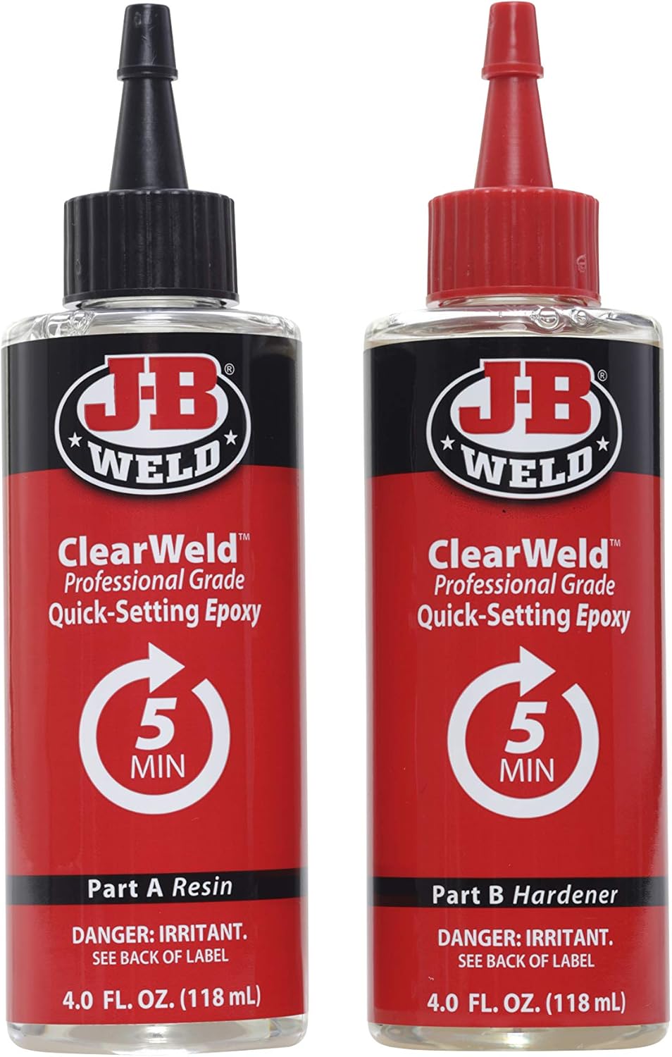 J-B Weld Pro Size ClearWeld 5 Minute Set Epoxy : Industrial & Scientific