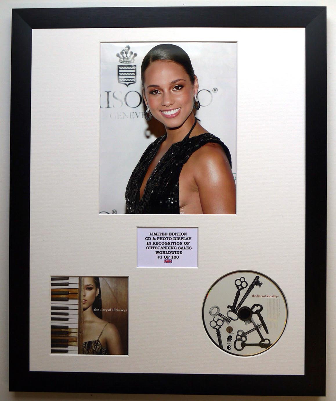 Alicia Keys/Darstellung mit Foto und CD | Limited Edition des Albums The Diary of Alicia Keys