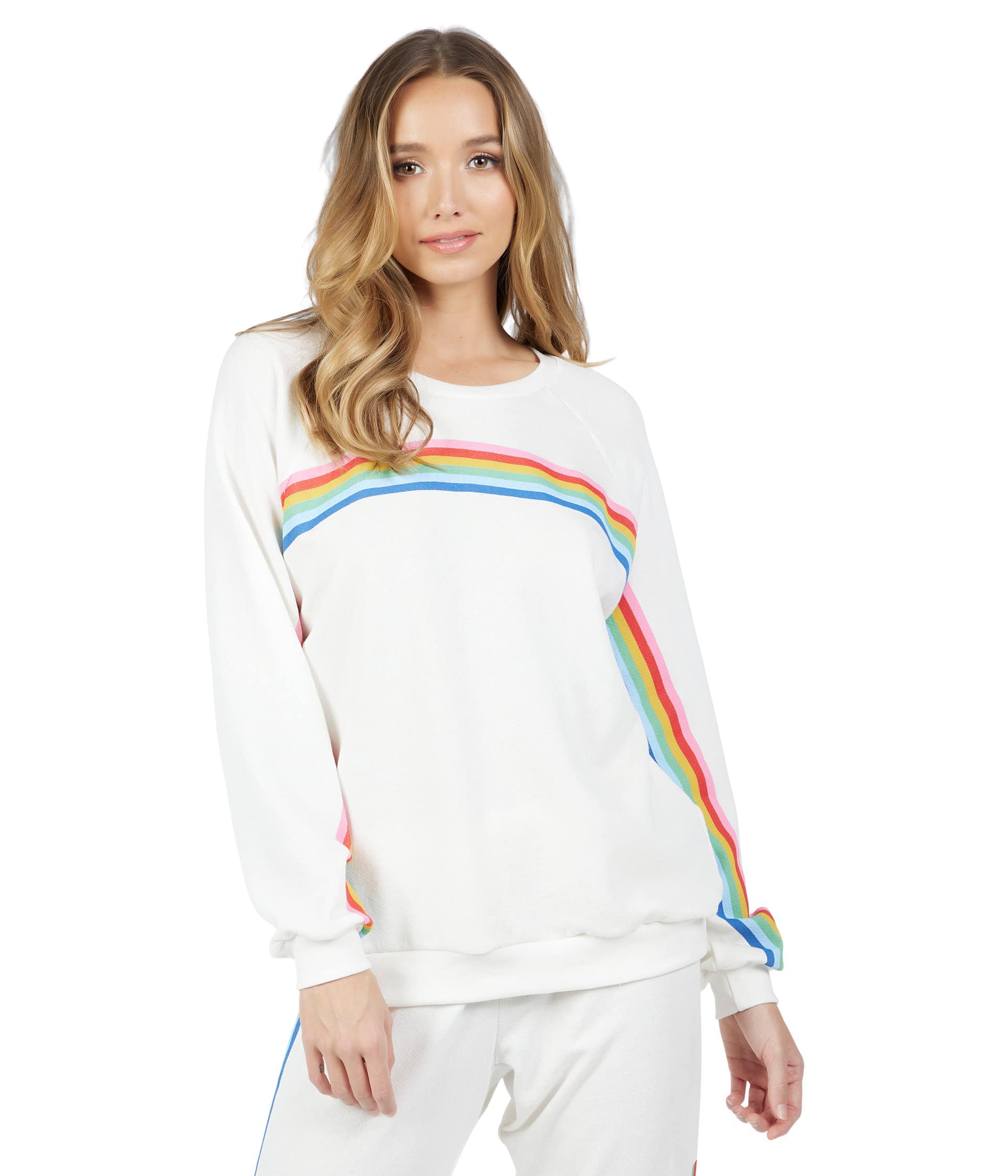 Lauren MoshiNoleta Stripe Peace Sweater Milk XS