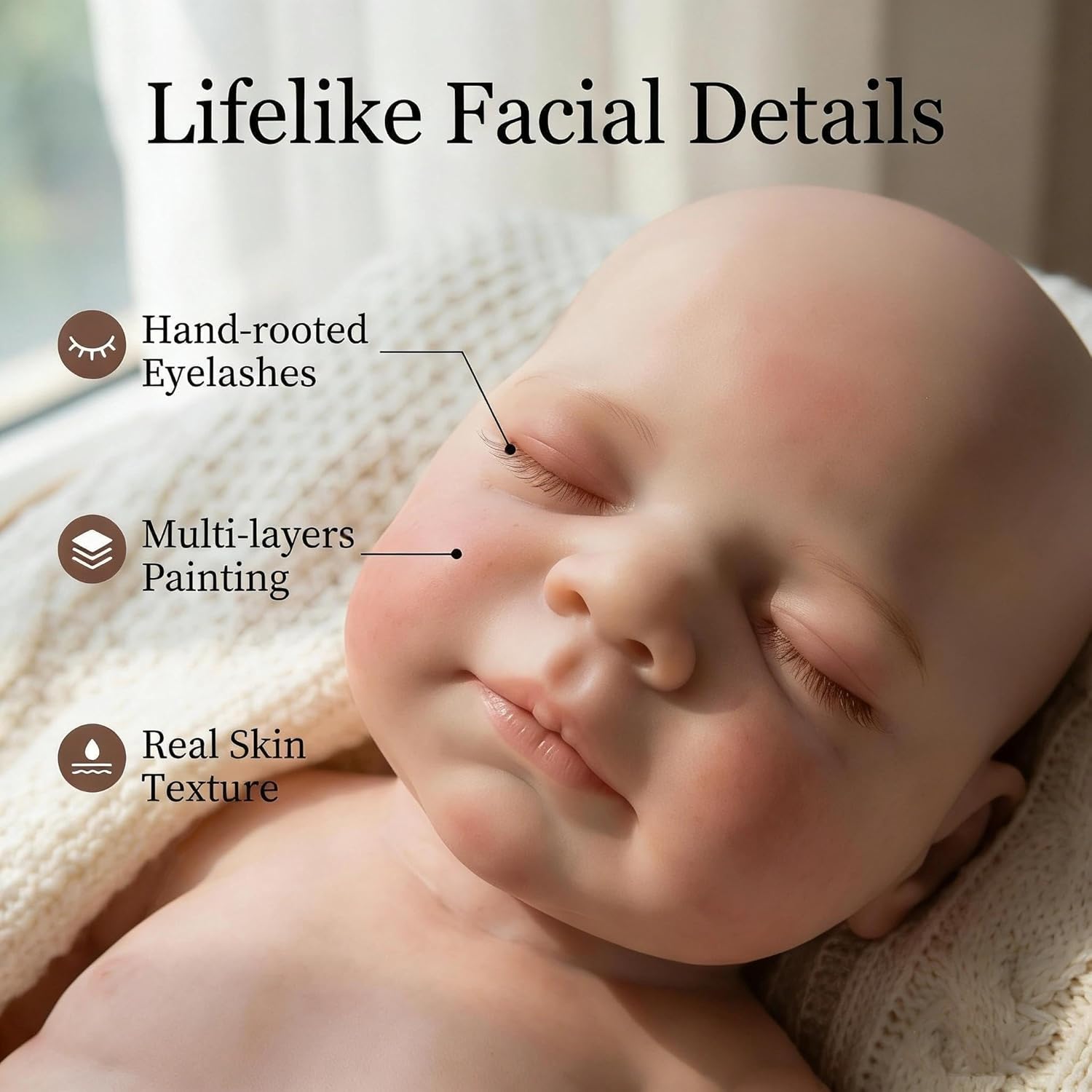Zero Pam Realistic Reborn Baby Dolls Silicone Full Body,18 Inch Full Silicone Baby Doll, Squishy Soft Floppy Anatomically Correct Girl, Lifelike Real Life Reborn Dolls with Accessories