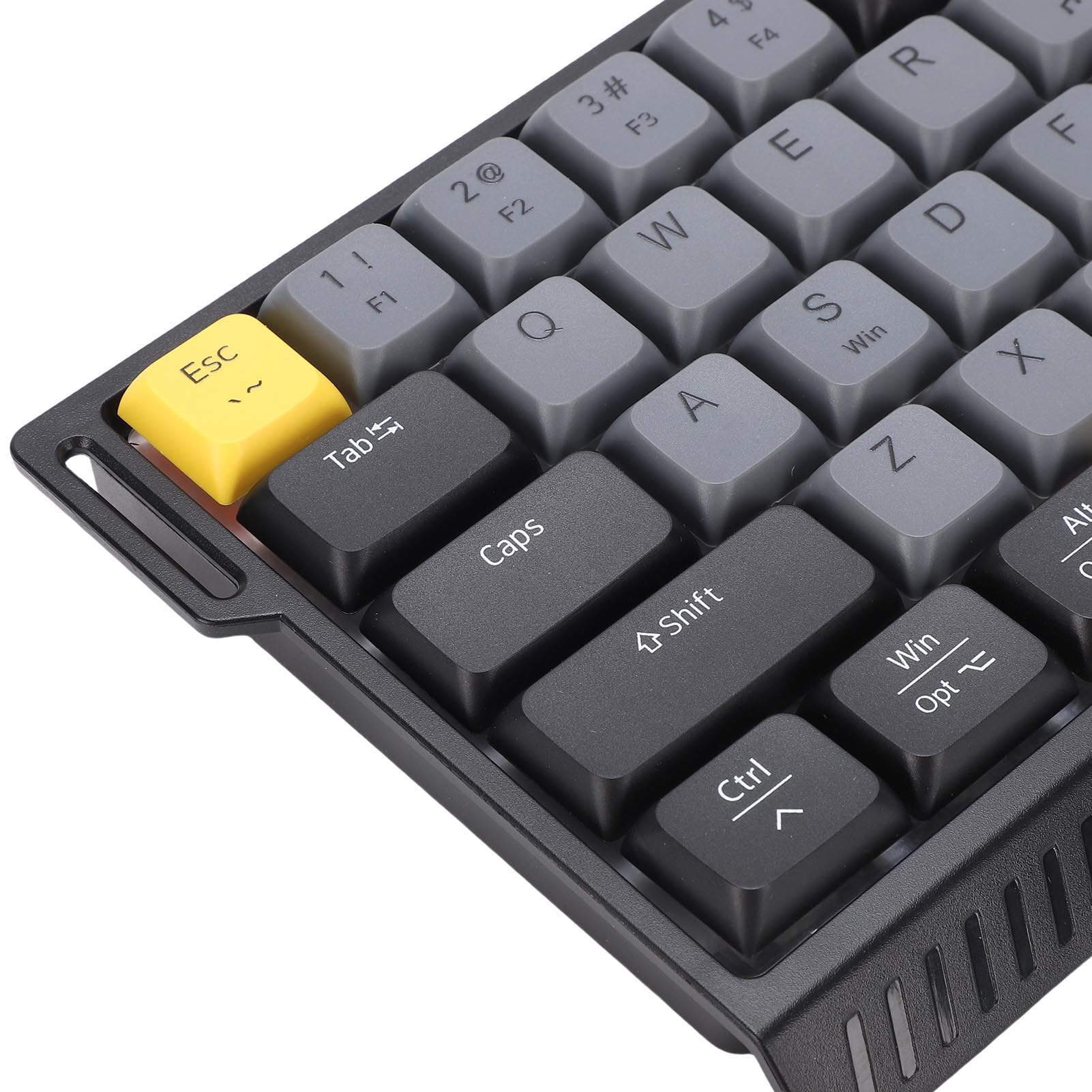 Zunate Klawiatura do Gier 65%, Przewodowa Klawiatura USB C z 68 Klawiszami i Podświetleniem RGB, Funkcja Anti-Ghosting Bez Konfliktów do Laptopa Komputer Stancjonarny (Szary Czarny)