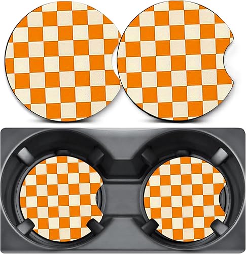 Miniatura 11 de Paquete de 2 posavasos de automóvil para portavasos de automóvil, con bandera de bala, alfombrilla de goma antideslizante de tamaño universal de 12