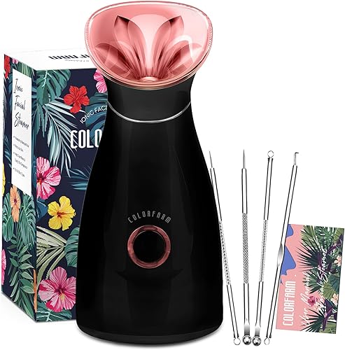 Miniatura 51 de Vaporizador facial nano-iónico, vapor caliente para sauna o SPA casero, humidificador, atomizador, para hombres y mujeres, humectante, destapa