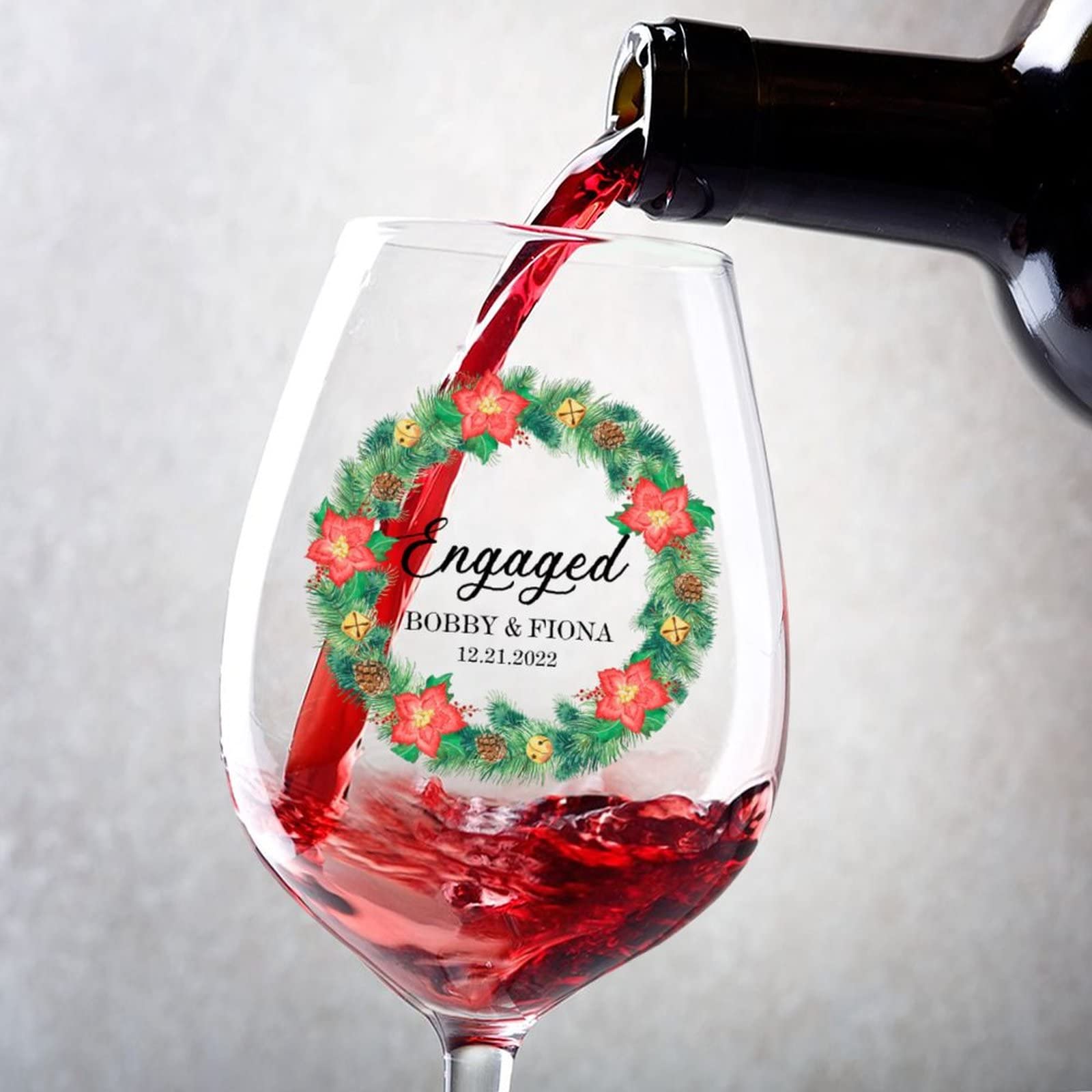 Verres à vin créatifs pour illuminer vos fêtes de mariage et soirées de Noël