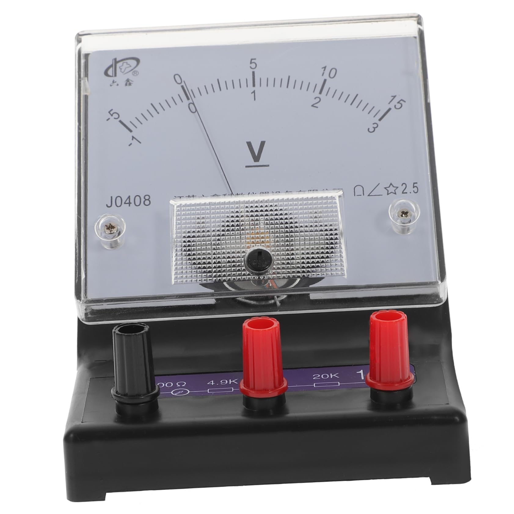 XENITE 1pc Laboratory Voltmeter Electric Meter Tester Battery Voltage Meter Battery Tester Physics Voltmeter Ohm Meter Multimeter Voltmeter Panel Teaching Instruments Teaching Equipment Meters