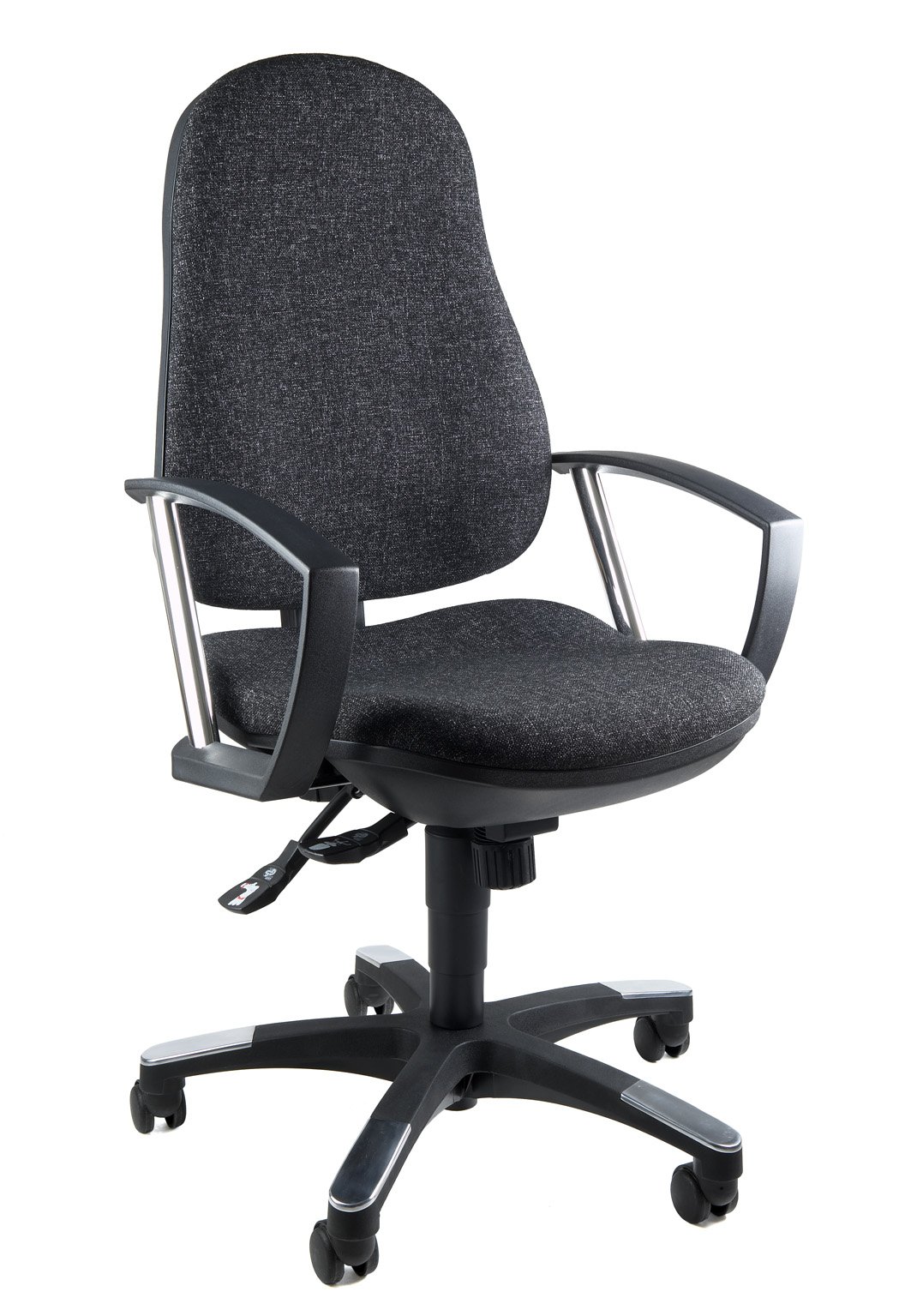 Topstar 9020AG22, Trend SY 10, Bürostuhl, Schreibtischstuhl, ergonomisch, mit Armlehnen, Bezugsstoff anthrazit, 110 x 56 x 45