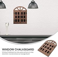 Vista 7 de VOSAREA Colgante de pizarra de madera para ventana, multifuncional, letrero de pizarra reutilizable