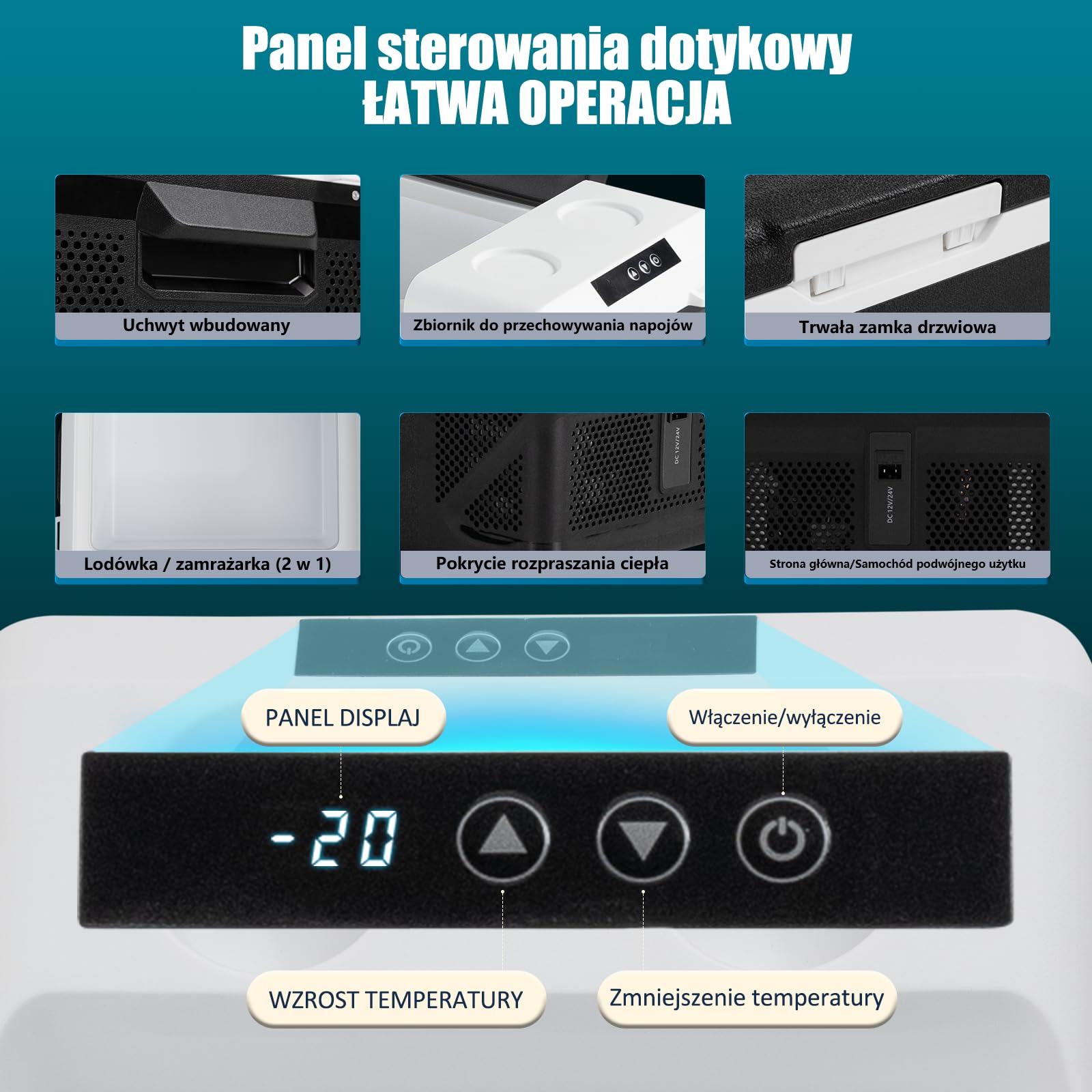 KM20 20 L Kołdra chłodnicza, 12V, Mini-Lodówka, Kompresor Elektryczny, Lodówka Samochodowa, Camping, Zamrażarka, Mała, Przenośna, Dla Samochodu, Ciężarówki, Łodzi, Kampera