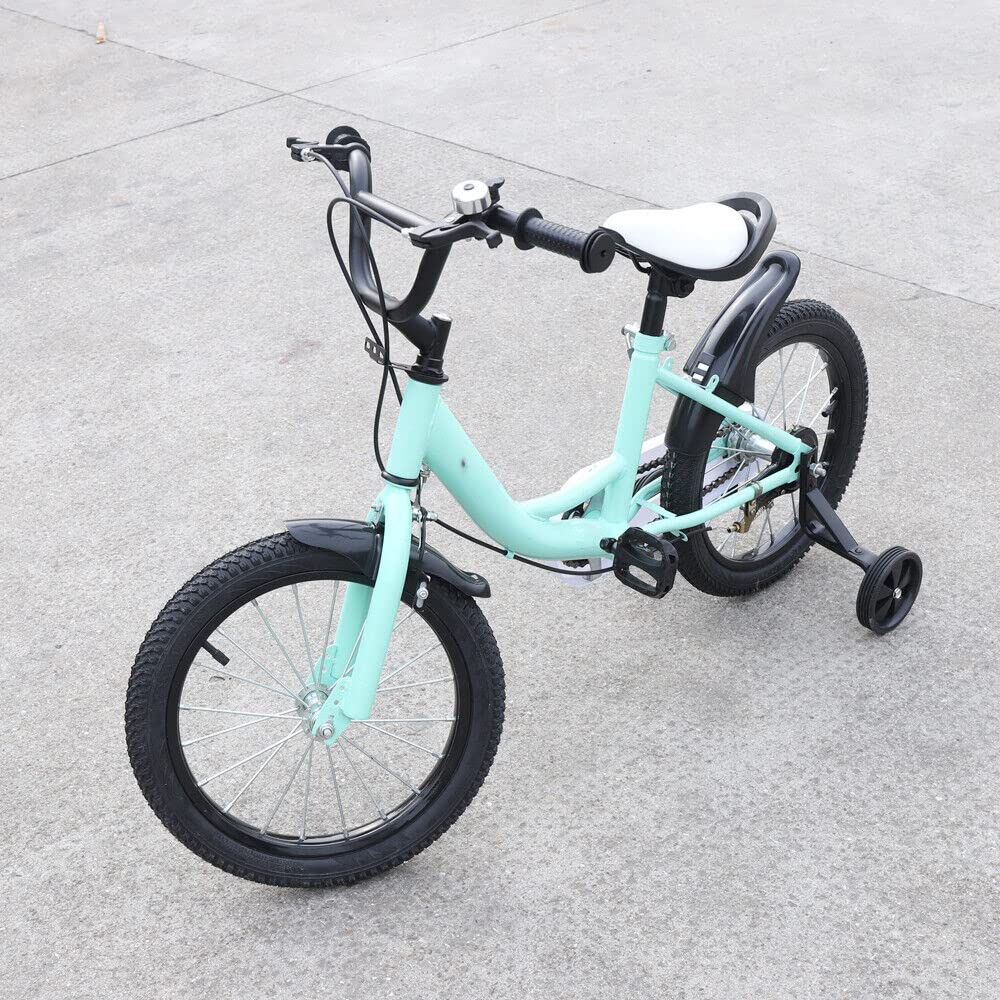 NadineDutol Bicicleta infantil universal de 16 pulgadas, para niños y niñas, para principiantes, para niños y niñas, bicicleta de juego universal para niños de 5 a 7 años