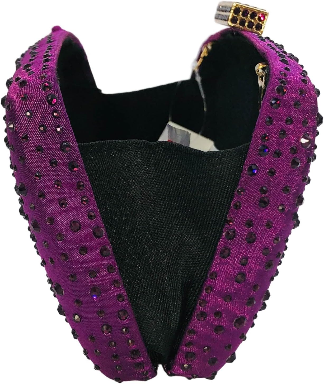 Boutique De FGG Women's Crystal Clutch Evening Bag Bride Handbags for Wedding Party Diamond Rhinestone Clutch Purse,Mini,Mini - Image 6