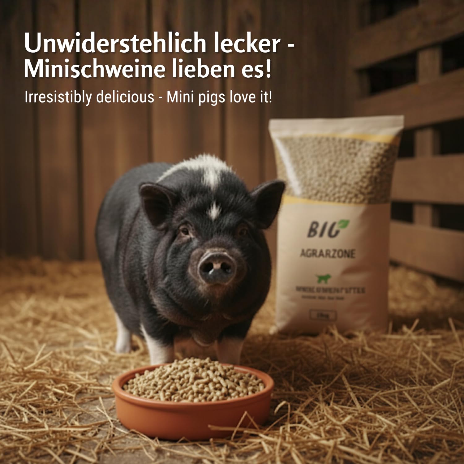 Agrarzone Bio Minischweinfutter Pellets 20 kg Minischwein Hängebauchschwein