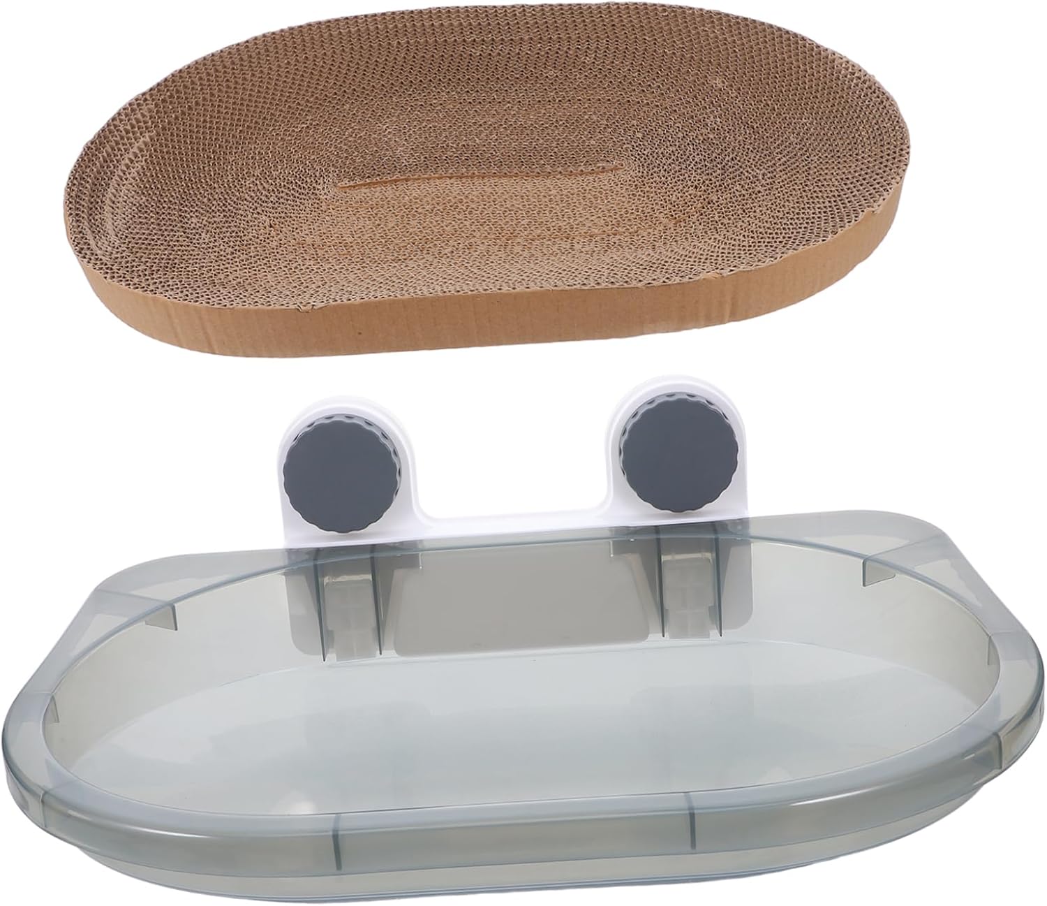 Suction Cup Hammock for Indoor Cats with Integrated Scratching Board Easy Mounting for Windowsill and Bedside Use All Season Comfort