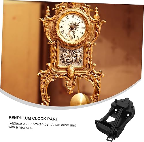 Miniatura 6 de Cabilock Unidad de transmisión de péndulo de repuesto para proyectos de movimiento de reloj de bricolaje, mecanismo de reloj de cuarzo de plástico