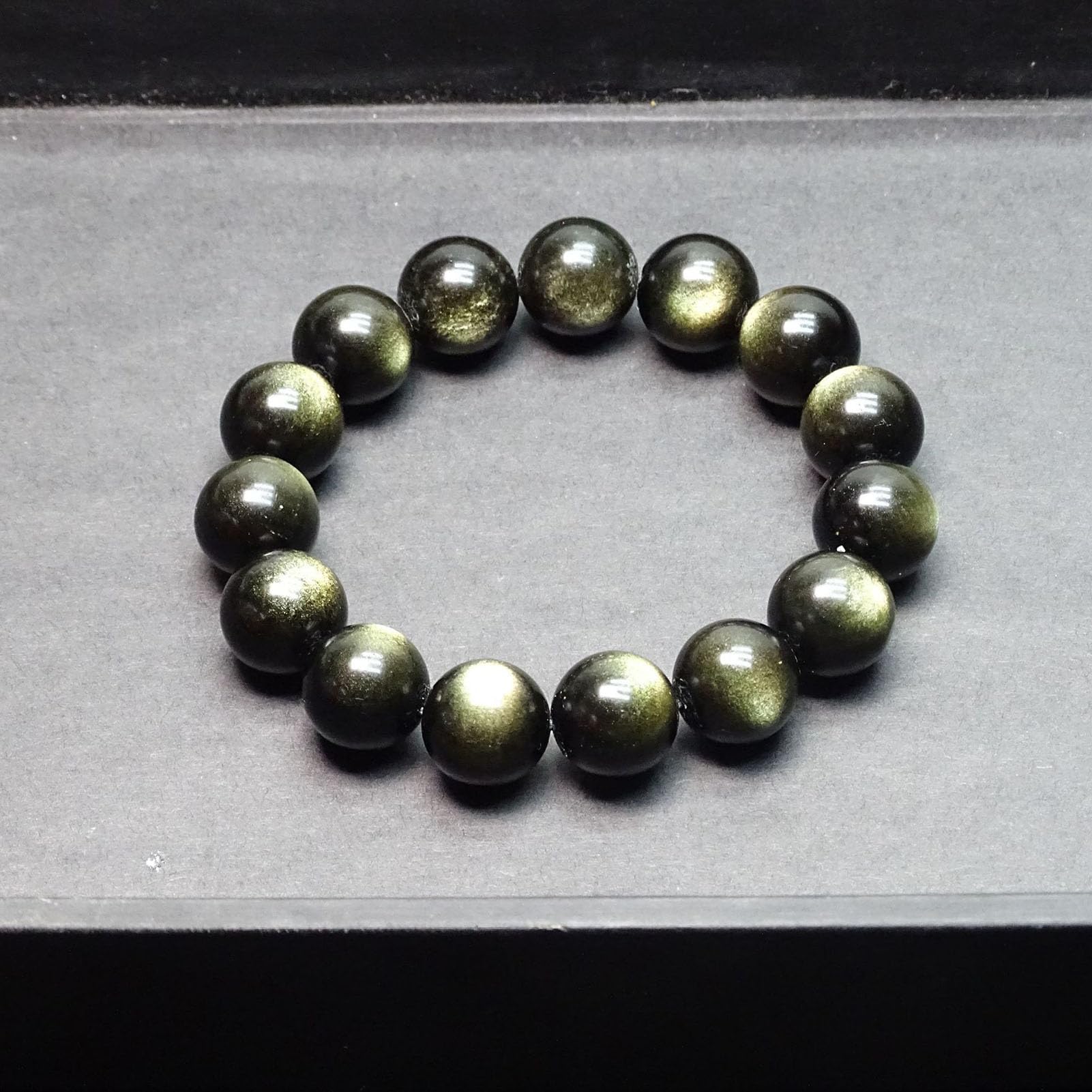 Bracciale Elastico, Pietra Preziosa Naturale Perline di Cristallo Rotonde per Braccialetti Elastici con Perline Gioielli in Pietra Regolabili Regali Chakra per Bilanciare Reiki,4a,18MM