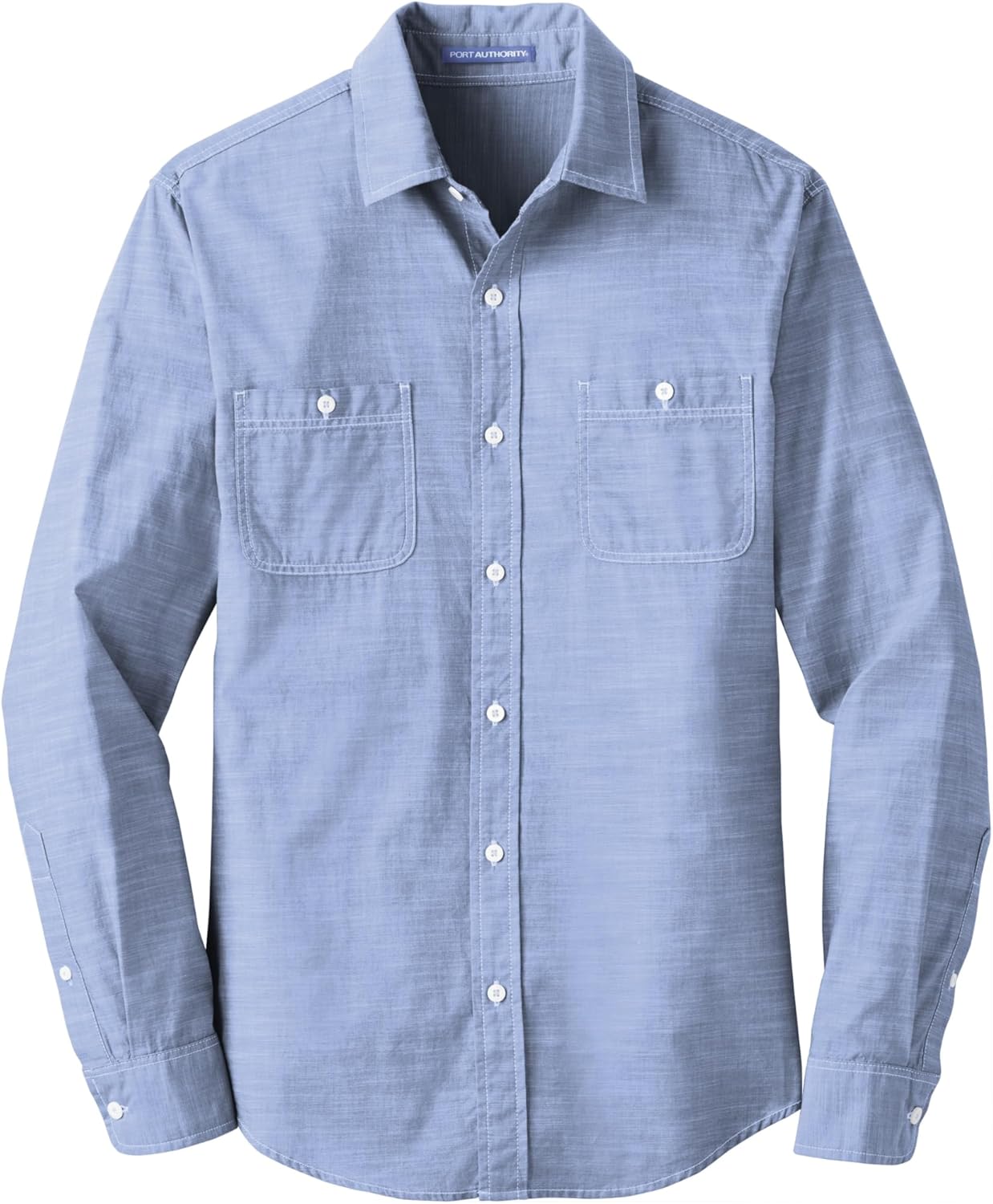Port Authority Men's Short Sleeve Carefree Poplin Button-Down Shirt