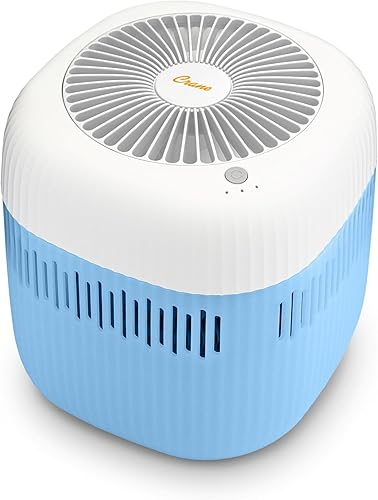 Crane Humidificador evaporativo con filtro de mecha, tanque apto para lavavajillas, luz UV, humidificadores evaporativos de niebla invisible para