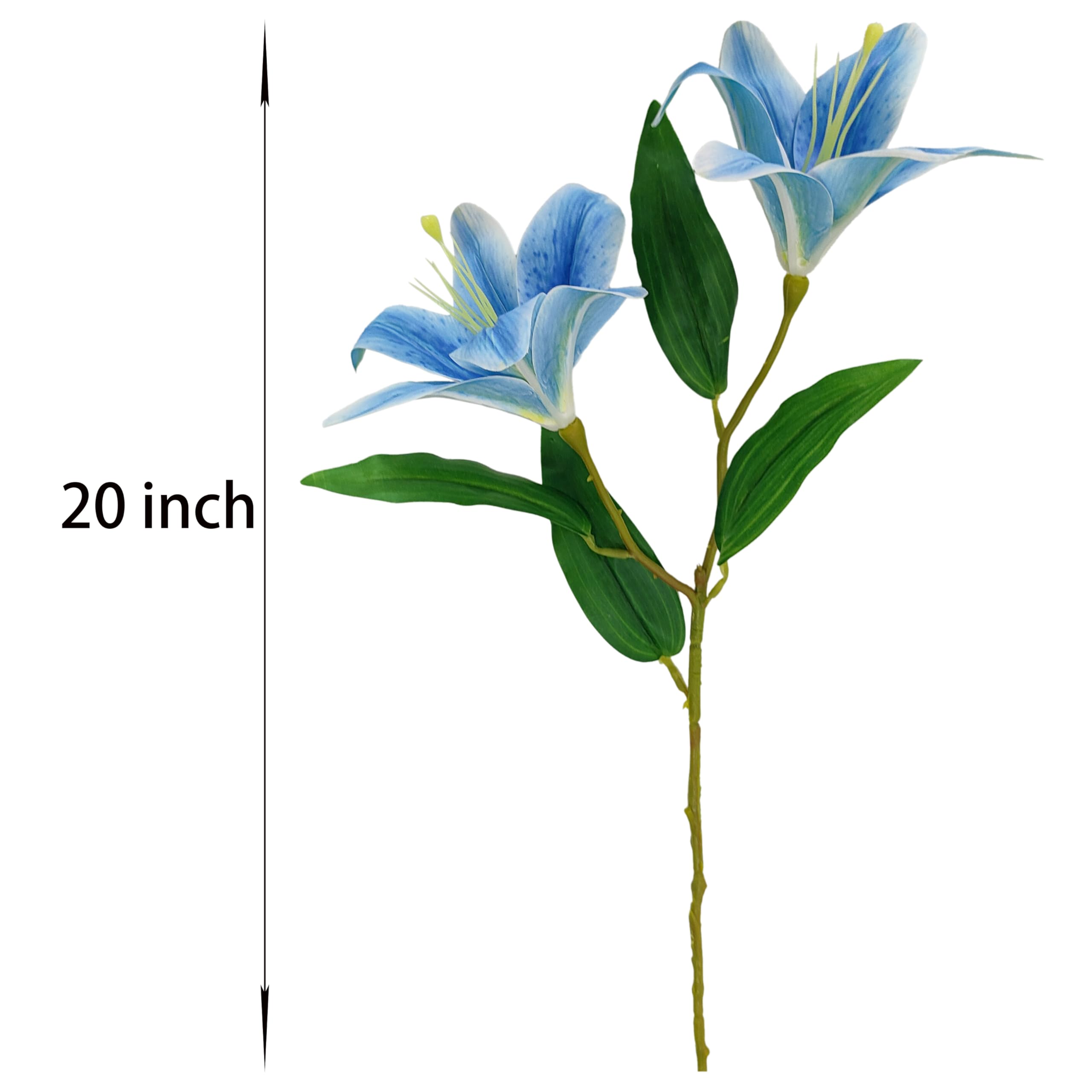 Amazon.com: Artificial Blue Lilies Flowers,10Pcs Faux Lily Flower