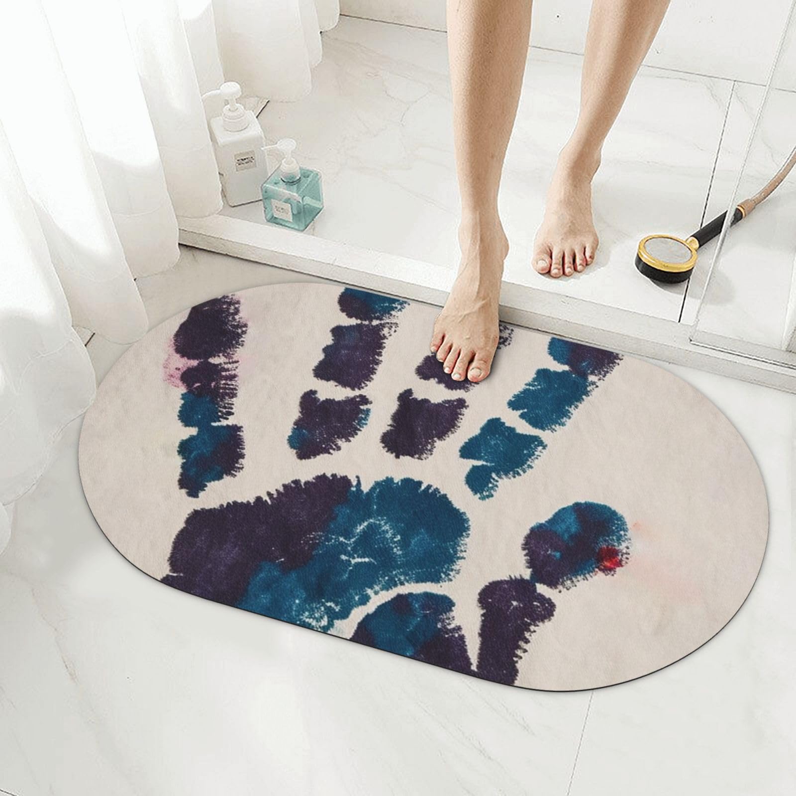 Tapis de bain en terre de diatomée pour sortie de douche et baignoire