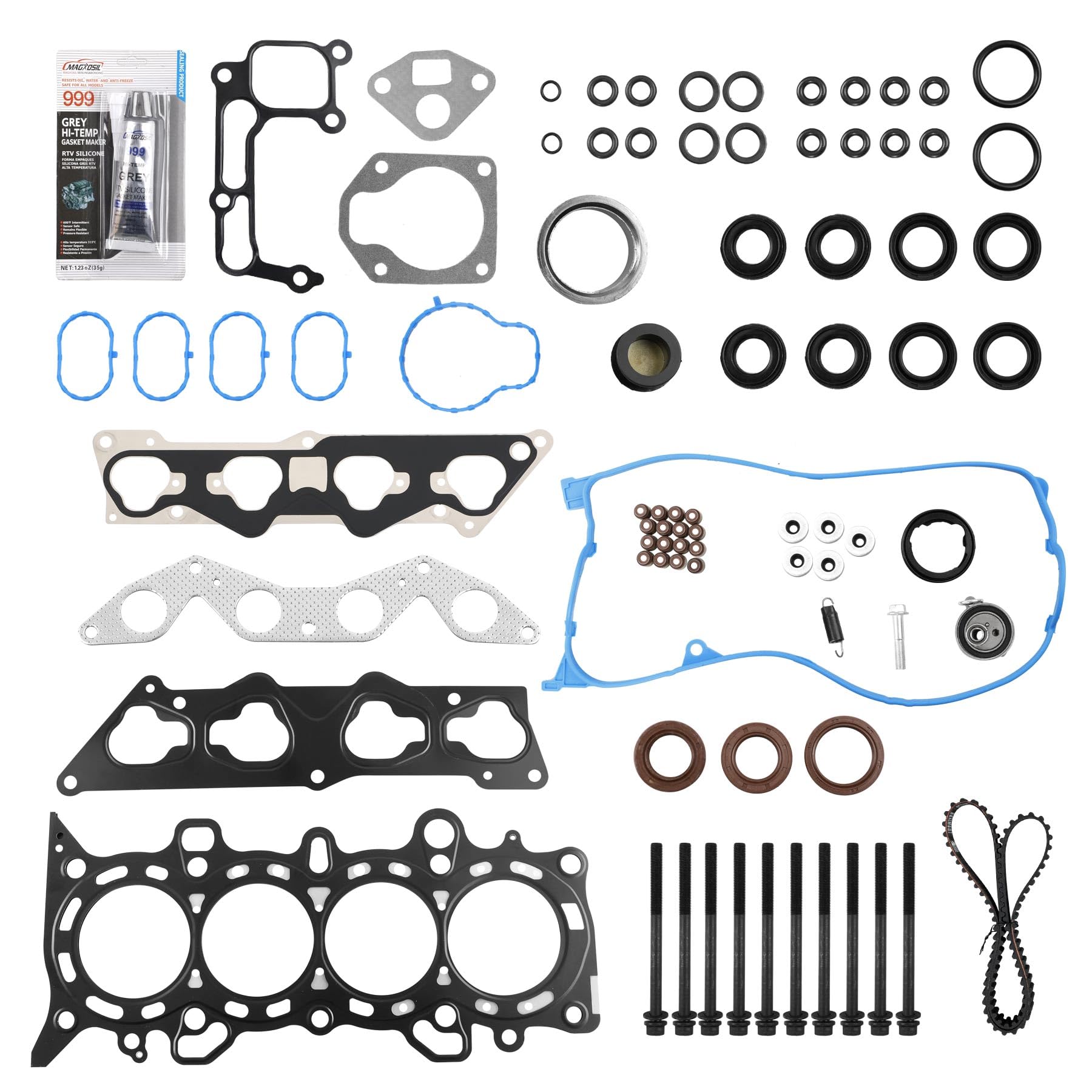 1.7 Engine Cylinder Head Gasket with Timing Belt, Compatible with 2001-2005 Honda Civic, Replaces# HS4034 HB4034 CSS312