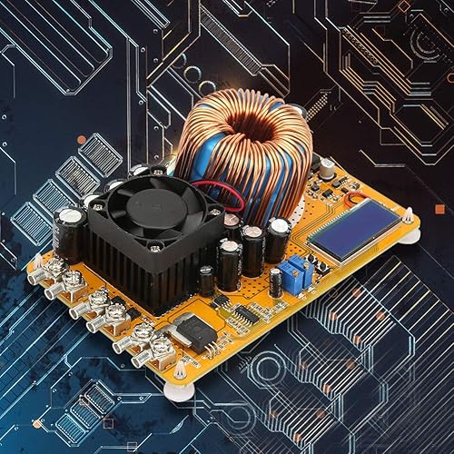 Miniatura 2 de YWBL-WH Módulo de fuente de alimentación Convertidor de alimentación DC-DC 8-40V a 0-32V 50A 800W Módulo reductor ajustable con ventilador disipador