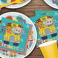 Vista 3 de Amscan Servilletas de papel Cocomelon para fiestas, 6.5 x 6.5 pulgadas, multicolor, paquete de 16