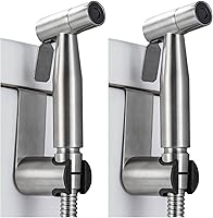 Vista 13 de BARROCK Pulverizador de bidé para inodoro, rociador de mano con chorro para inodoros existentes con manguera de bidé, presión de agua ajustable