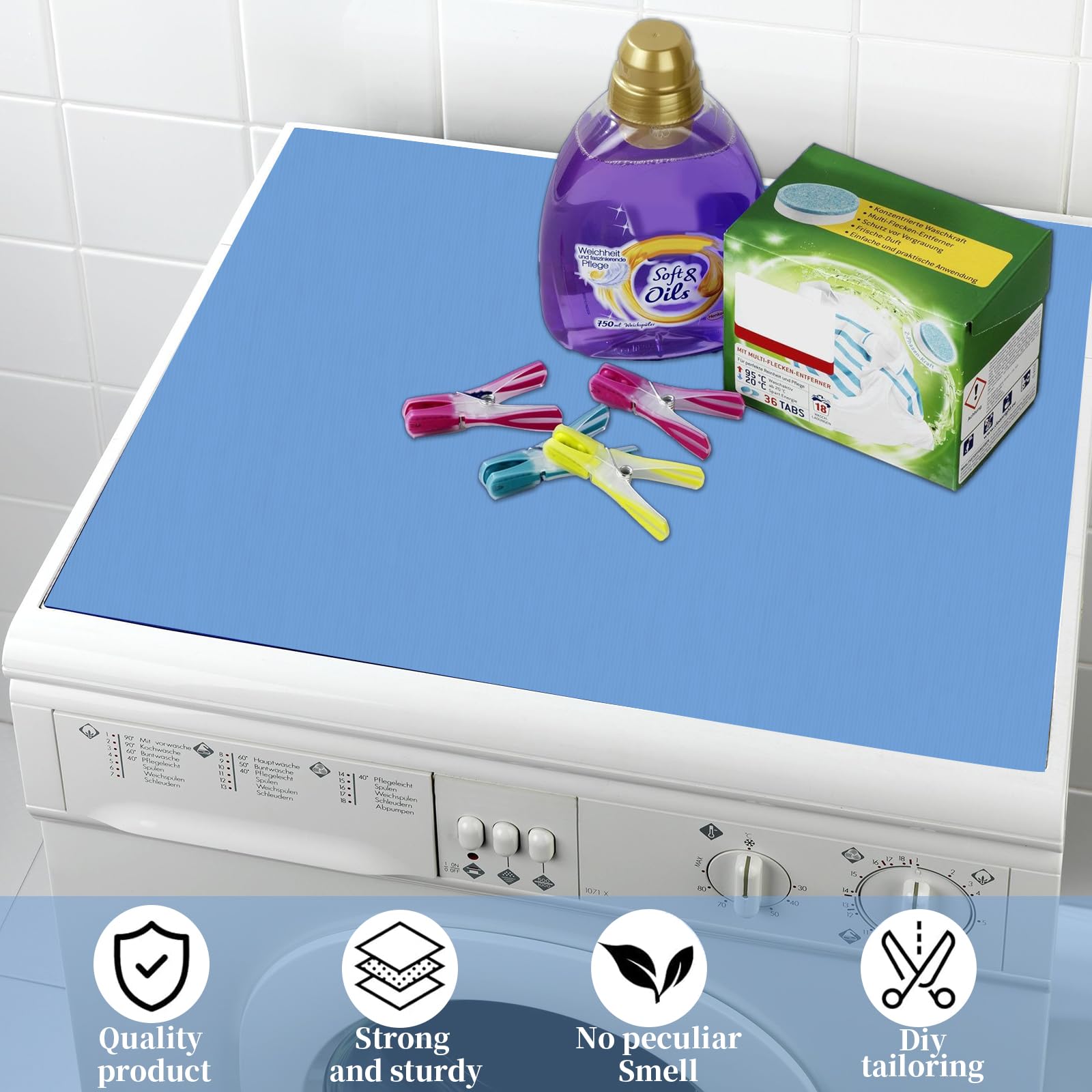 Protège Machine à Laver - Tapis Machine à Laver - Motifs - Cercle