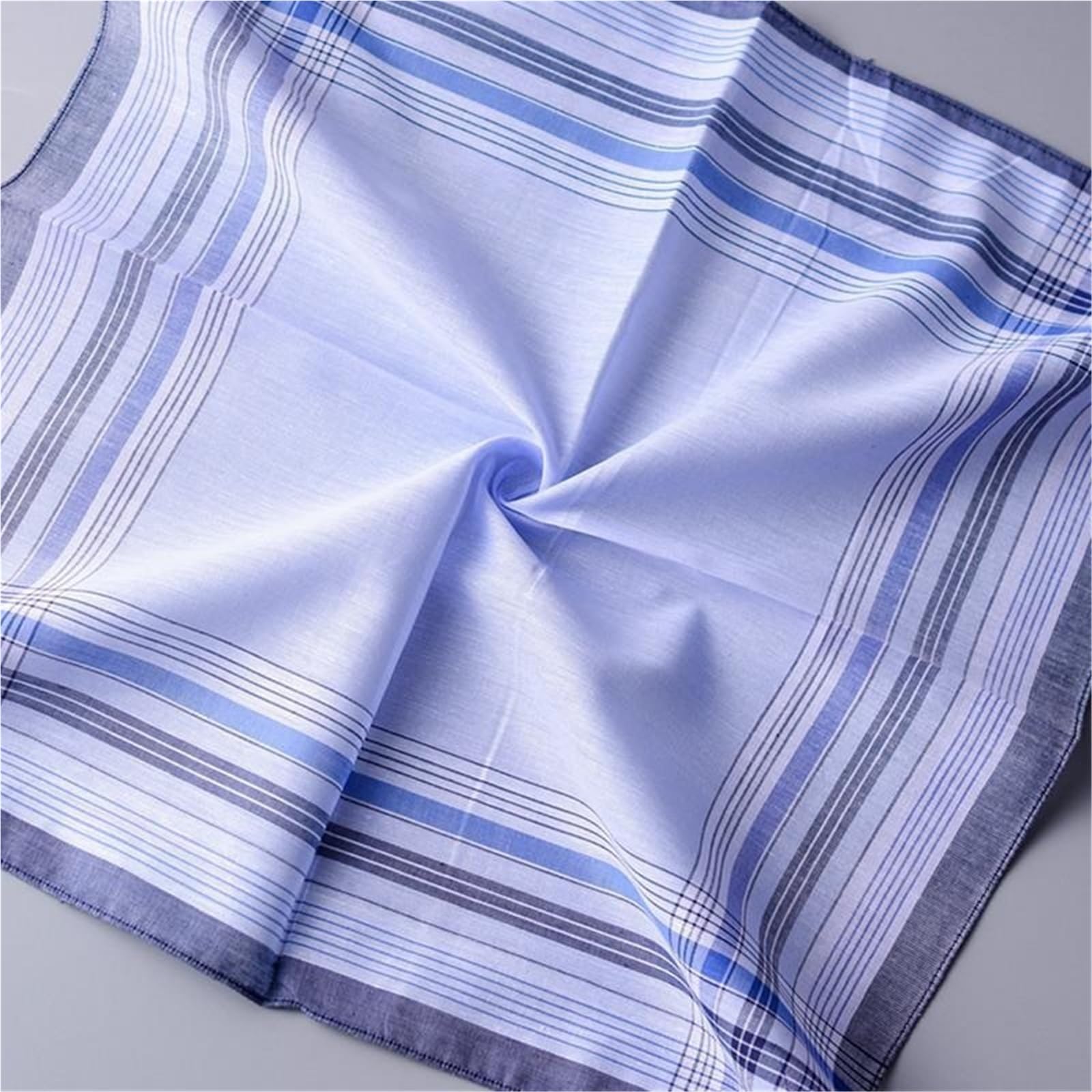 10 Stücke Platz Plaid Streifen Tasche for Hochzeit Party Restaurant Handtuch Baumwolle Taschentücher for Männer Für Herren