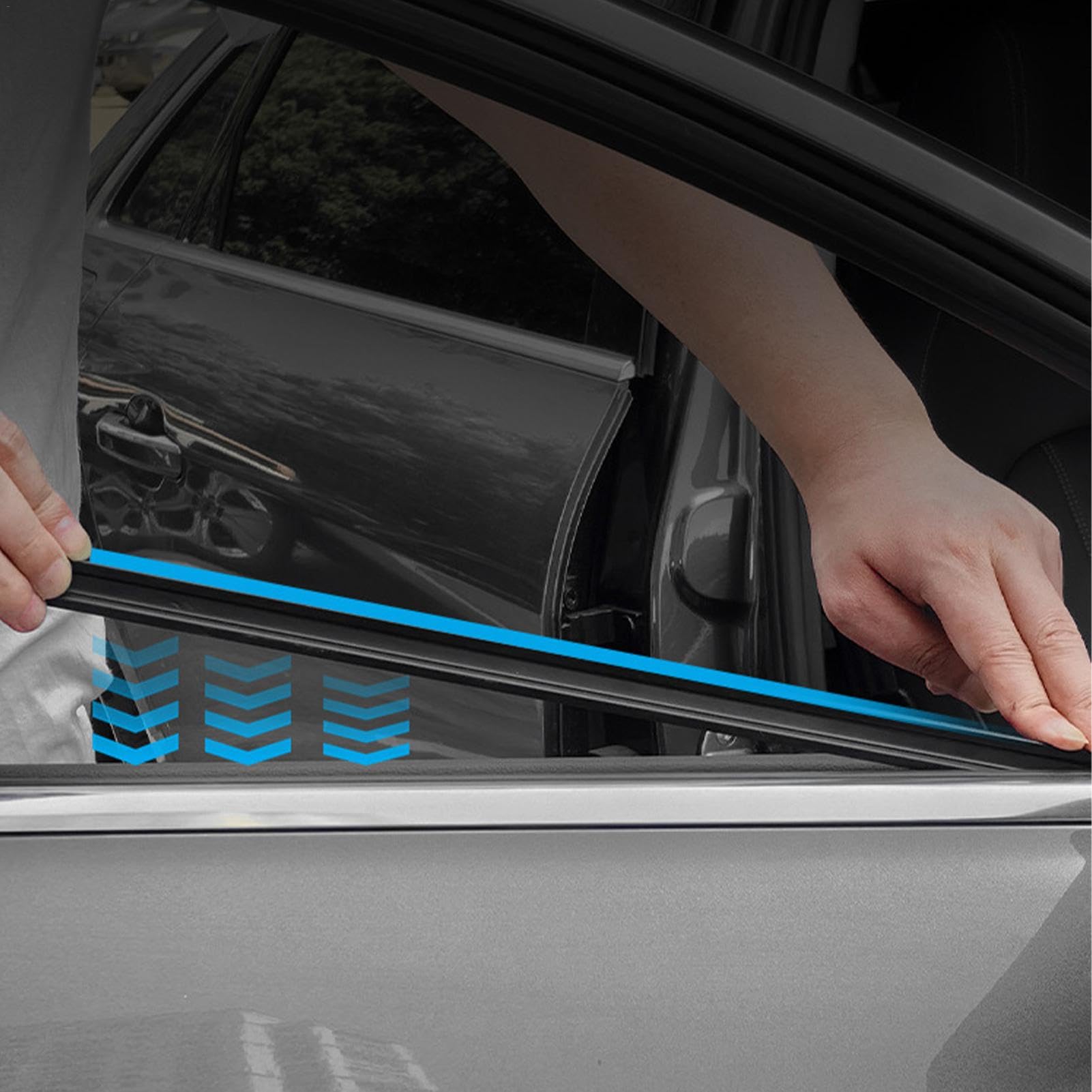 Paire D'Essuie-Glaces Latéraux Pour Voiture - Caoutchouc Anti-Intempéries, 40cm, Installation Facile, Universel - 7