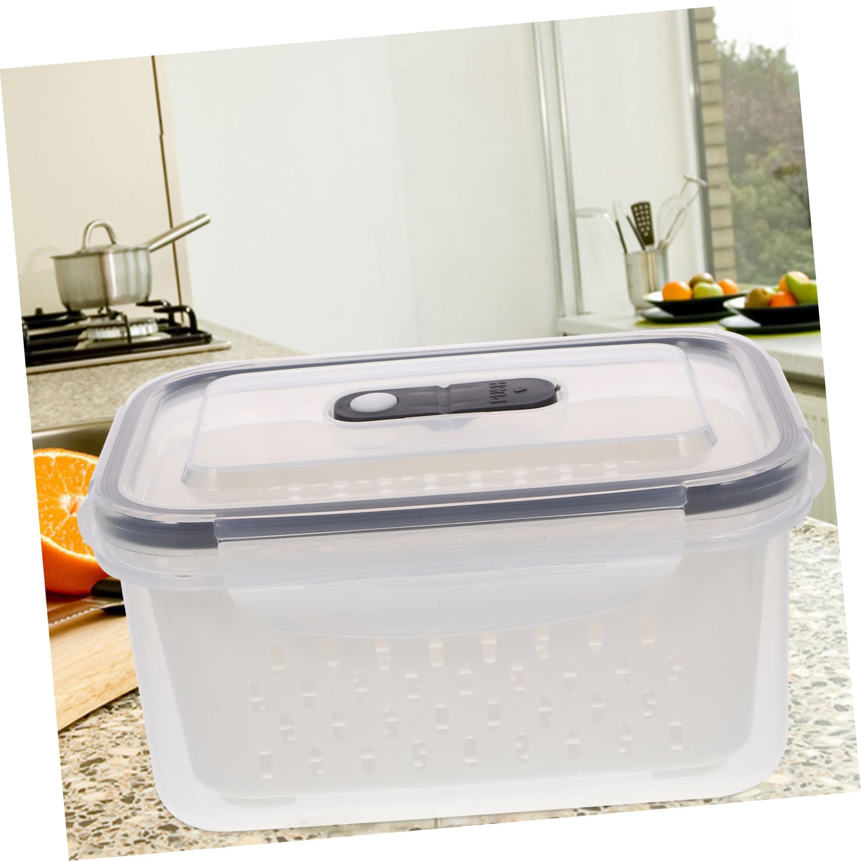 Set de 3 Recipientes de Plástico Blanco para Alimentos 800ml 1700ml 3150ml