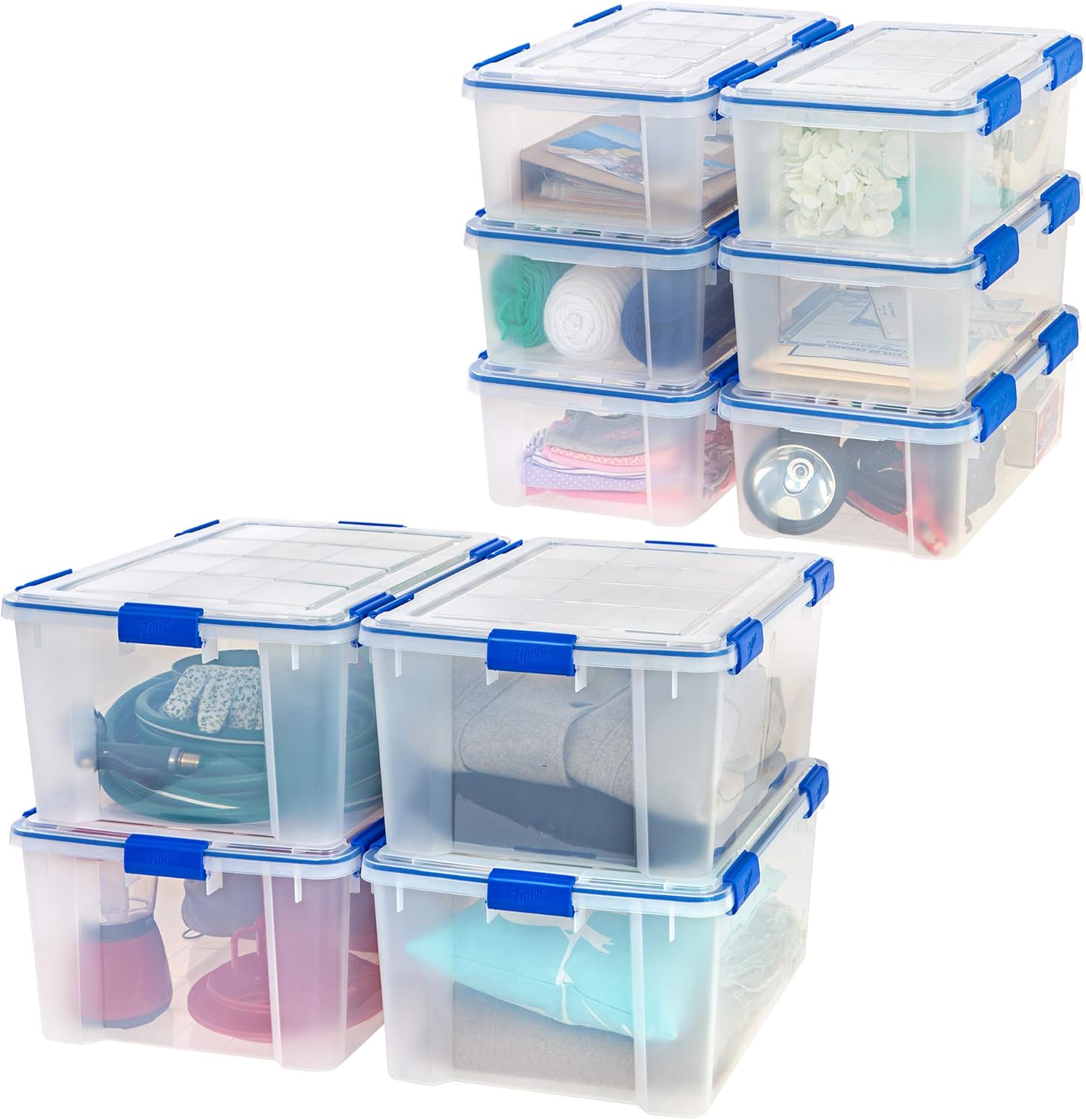 Ziploc 60 Qt./15 Gal. WeatherShield Storage Box, (4 Pack