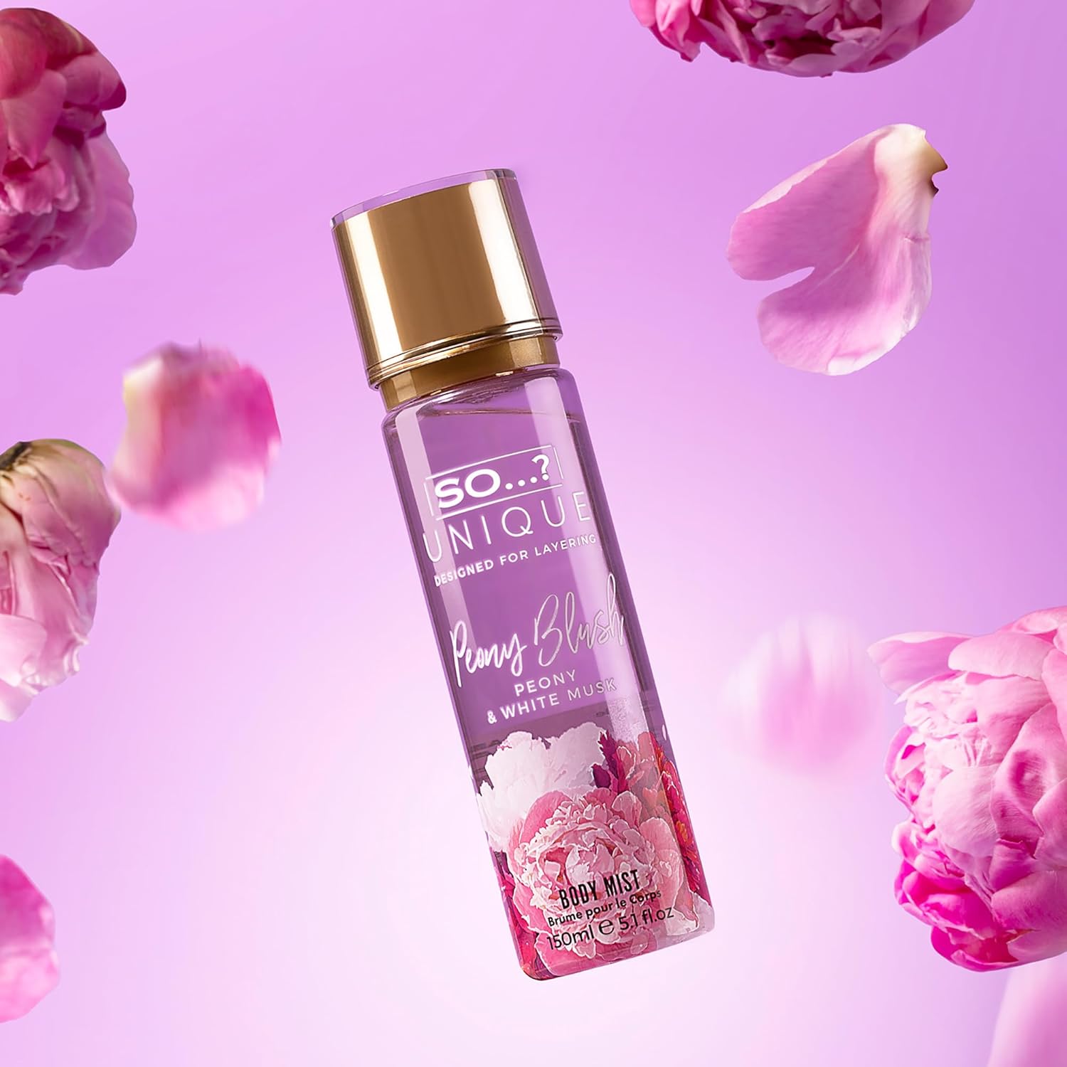 Unique Body Mist - Peony Blush by So…? for Women - 5.1 oz Body Mist - Pack of 3